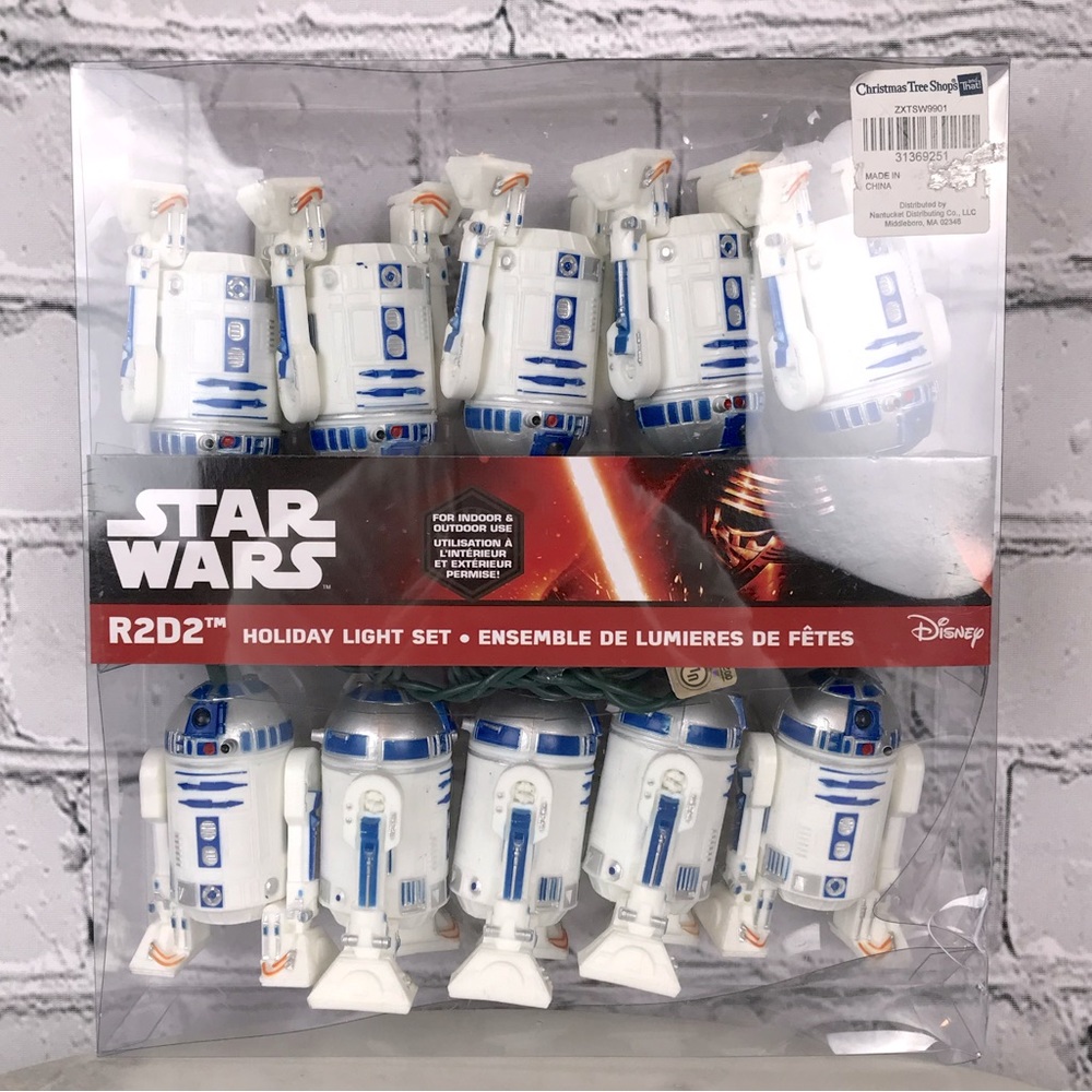 Star Wars X Disney R2D2 Party Light Set Indoor & Outdoors Plastic Ornament 2008